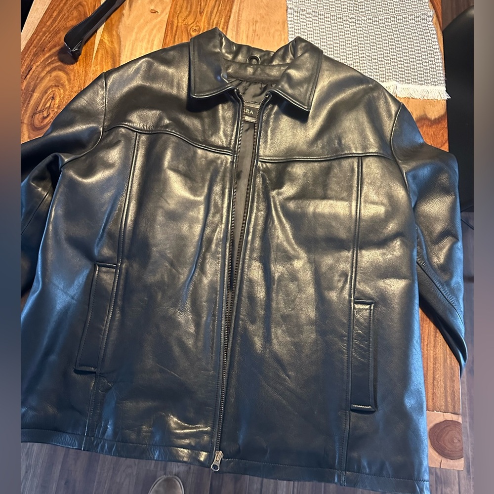 Men's Black Leather Jacket